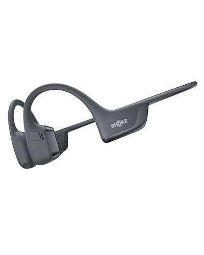 SHOKZ OpenRun Pro 2 Auriculares Deportivos de Conducción Ósea, Inalámbricos Bluetooth 5.3, Micrófonos con Cancelación de Ruido, Resistente al Agua IP55, 12h Reproducción, Carga Rápida USB-C, Negro