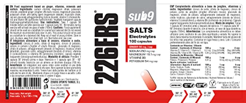 226ERS Sub9 Salts Electrolytes | Sales Minerales Con Vitaminas Y Jengibre, Electrólitos - 100 Cápsulas