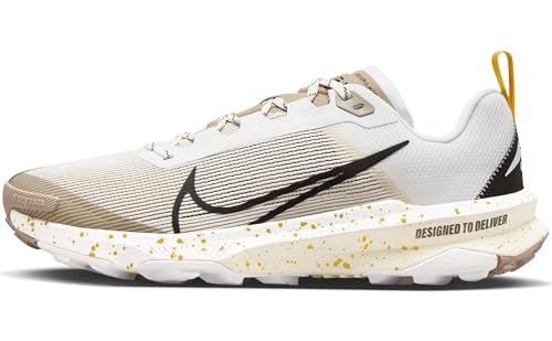 Nike React Terra Kiger 9, Bajo Hombre, White/Black-Khaki-Vivid Sulfur, 47 EU