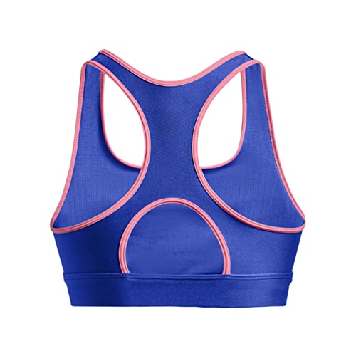 Under Armour Sujetador deportivo HeatGear Mid sin relleno para mujer, azul, CH