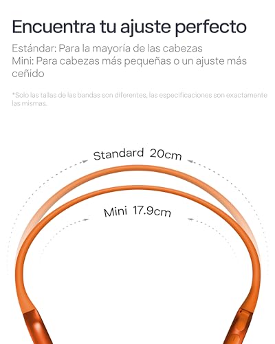 SHOKZ OpenRun Pro 2 Auriculares Deportivos de Conducción Ósea, Inalámbricos Bluetooth 5.3, Micrófonos con Cancelación de Ruido, Resistente al Agua IP55, 12h Reproducción, Carga Rápida USB-C, Naranja