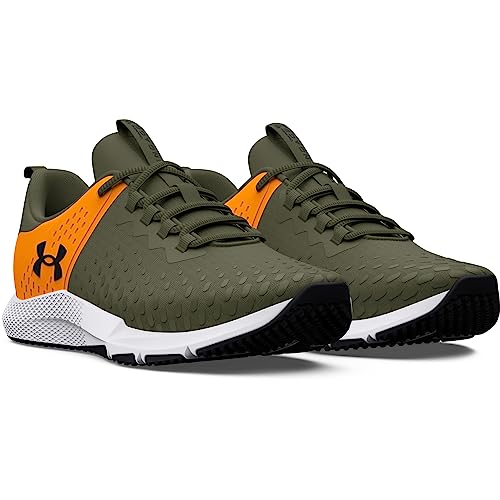 Under Armour Men's Charged Engage 2 Training Shoe Cross Trainer, (301) Marine OD Green/Formula Orange/Black, 7.5