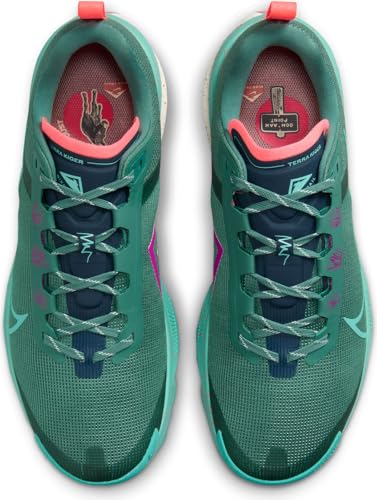 Nike React Terra Kiger 9, Zapatillas para Correr Hombre, Bicoastal Green Frost Armory Navy, 38.5 EU