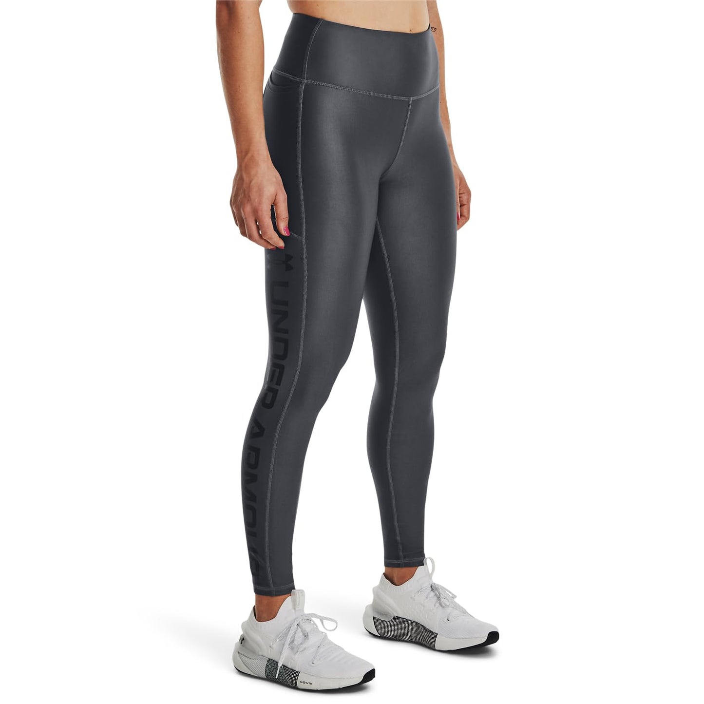 Under Armour Mallas de Longitud Completa para Mujer Warmup Bottoms, Pitch Gray, Extra-Small