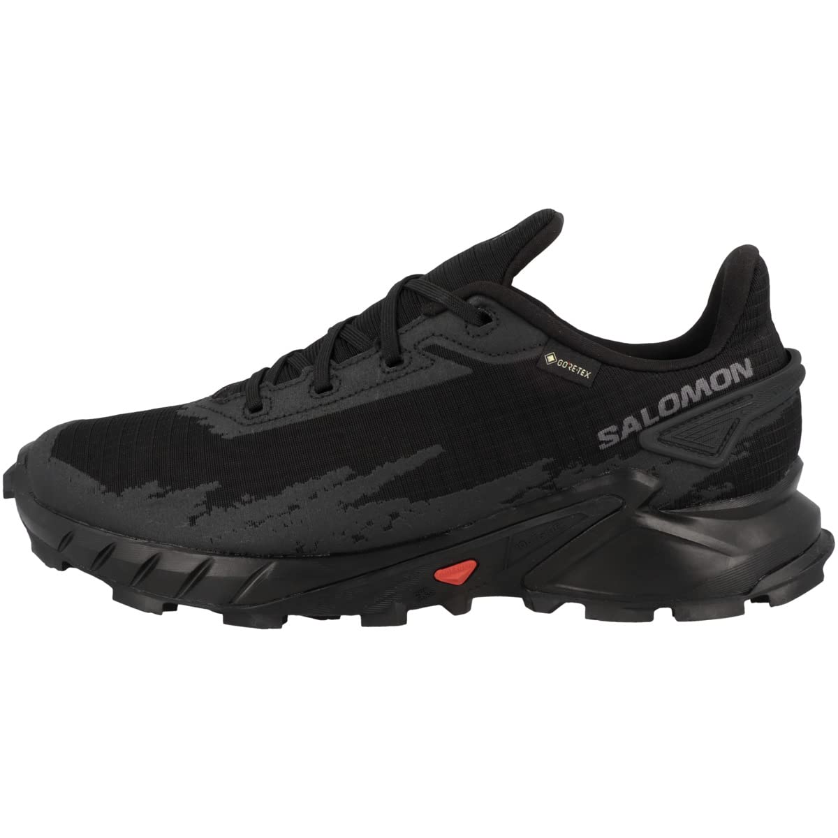 Salomon Alphacross 4 Gore-Tex Zapatillas Impermeables de Trail Running para Hombre, Agarre potente, Protección frente al agua y el clima, Comodidad duradera, Black, 46