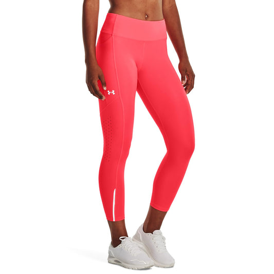 Under Armour UA Fly Fast 3.0 Ankle Tight Leggings, Mujer, Beta/Beta/Reflectante, XS