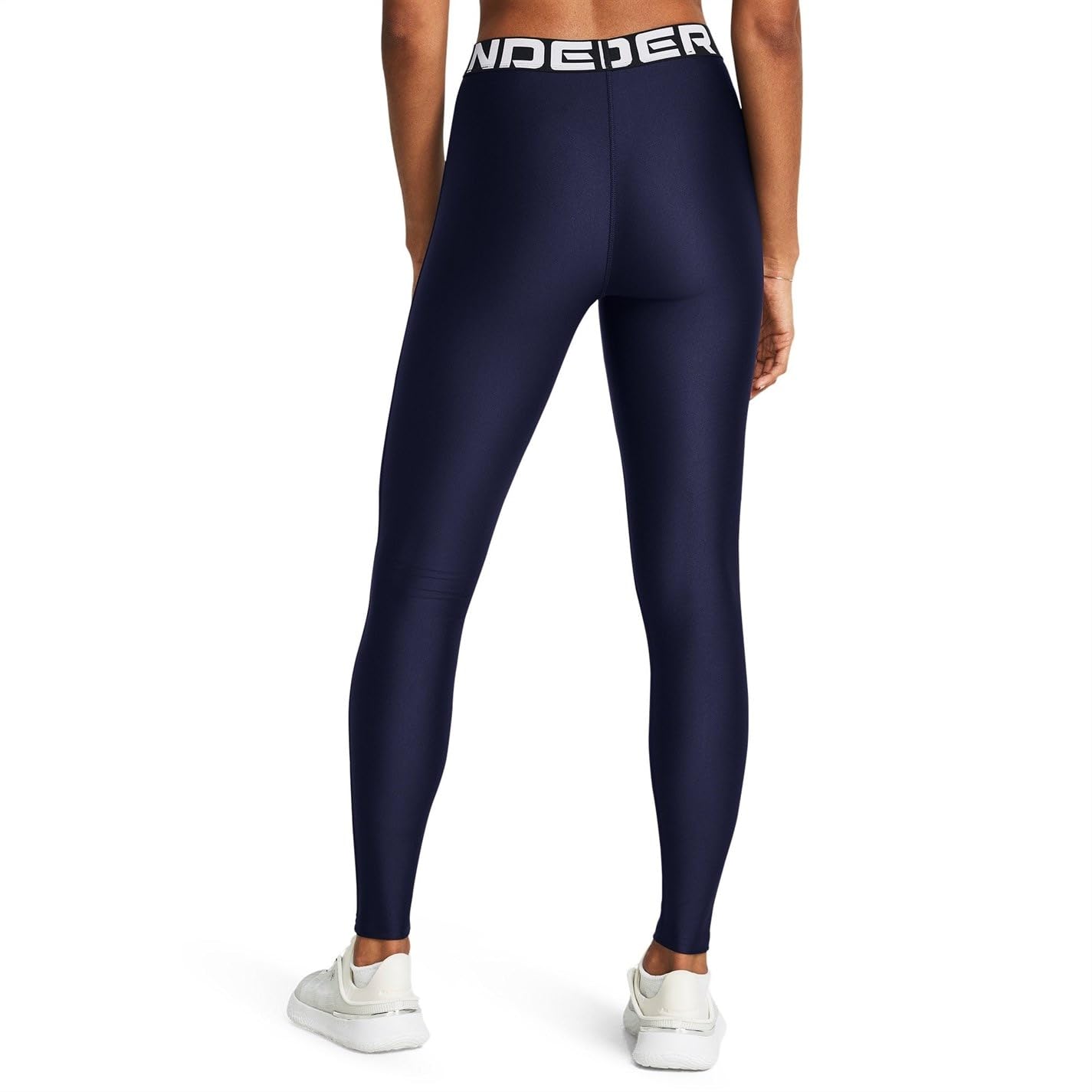 Under Armour Leggings deportivos HG Authentics para mujer, azul marino, M