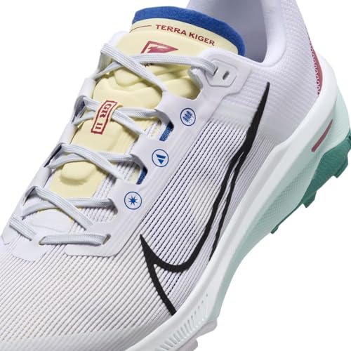 Nike React Terra Kiger 9, Zapatillas para Correr Hombre, White Black Court Blue Cedar, 43 EU