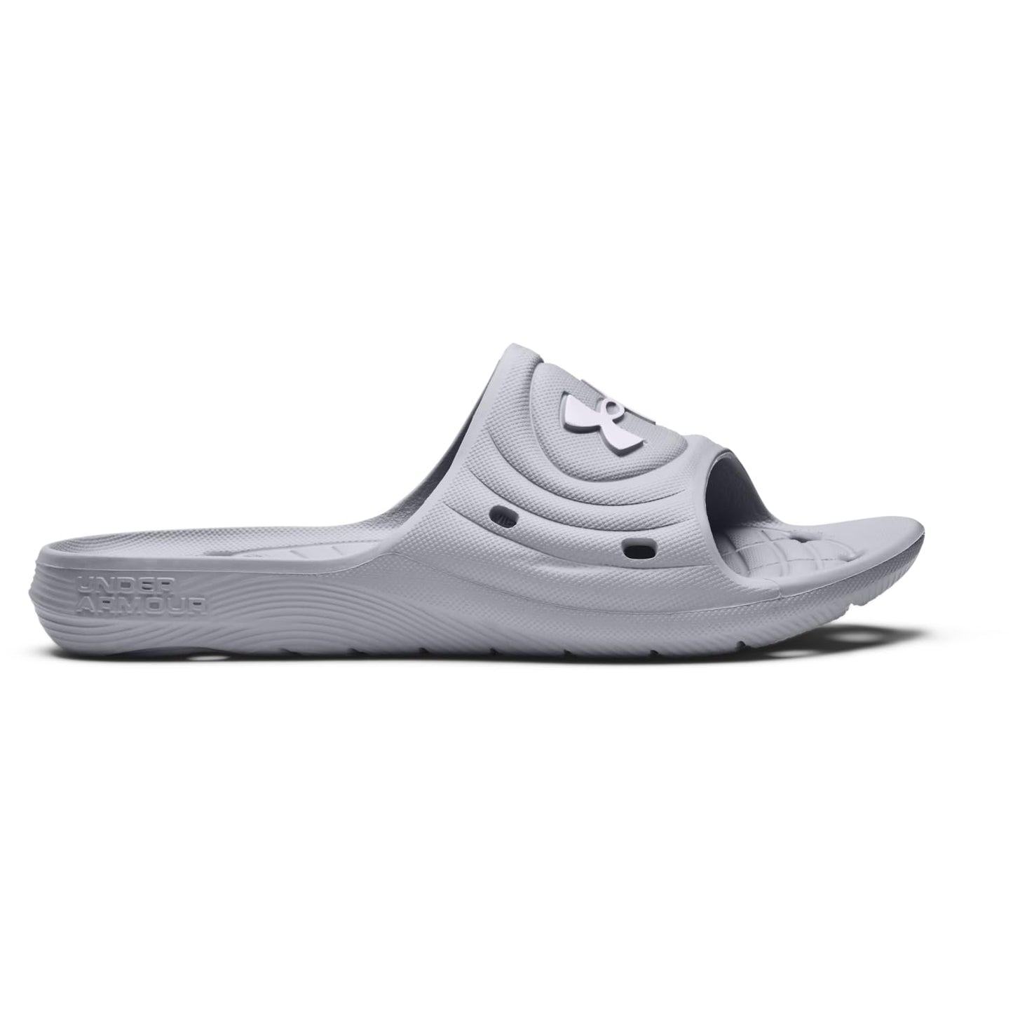 Under Armour Ua M Locker Iv Sl, Sandalia Slide Hombre, Mod Gray Mod Gray White, 47.5 EU