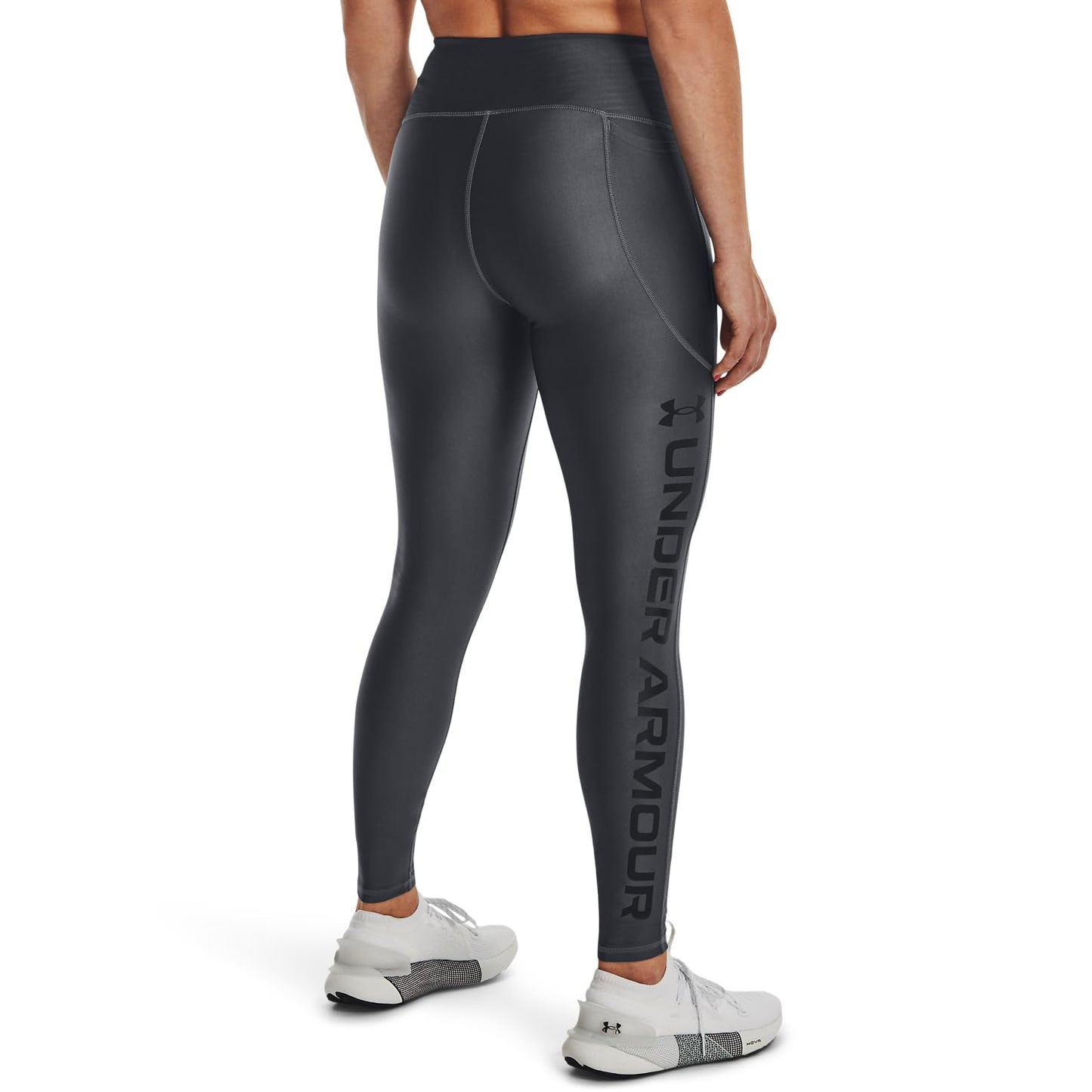 Under Armour Mallas de Longitud Completa para Mujer Warmup Bottoms, Pitch Gray, Extra-Small