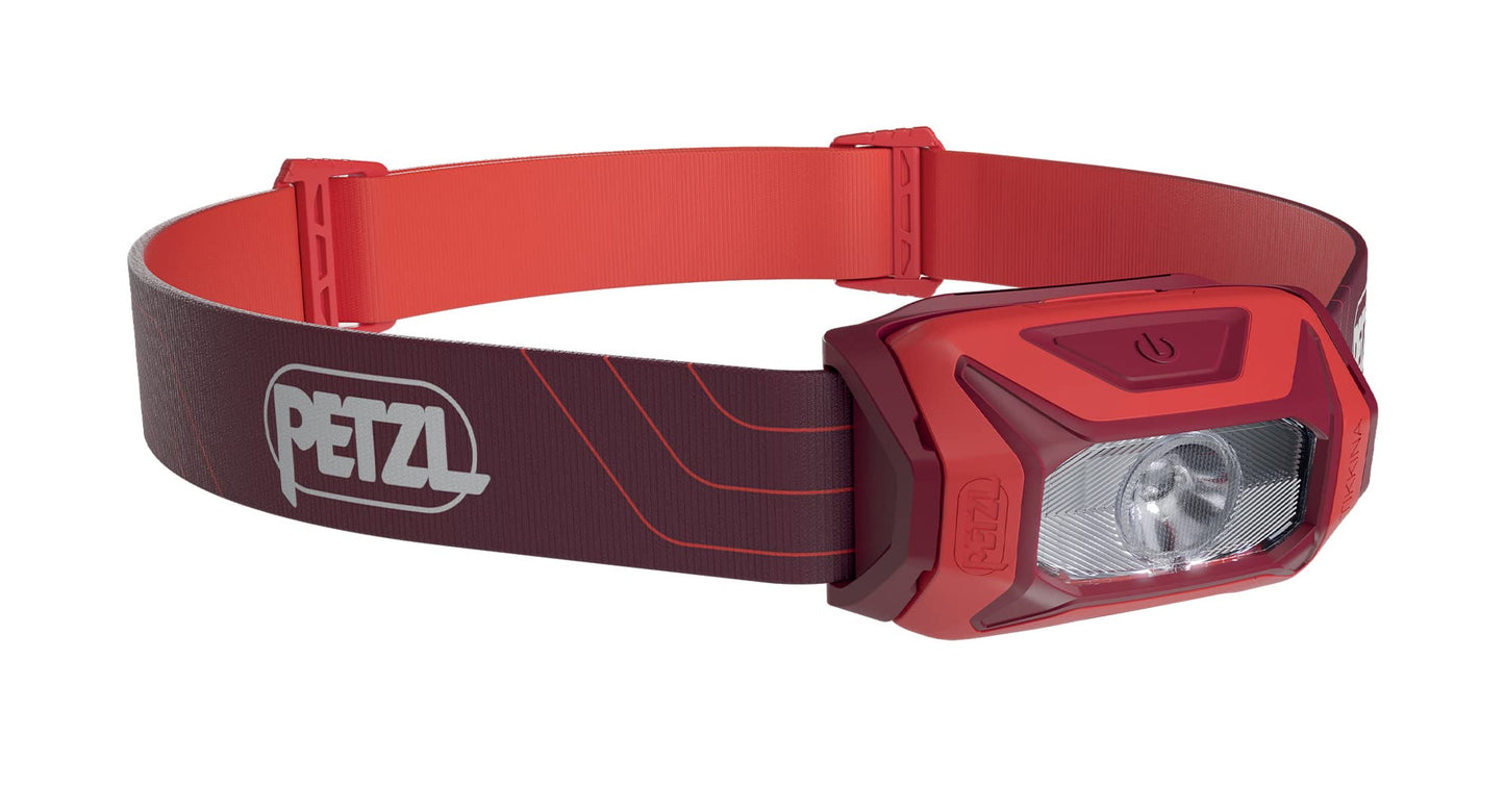 PETZL Linterna TIKKINA - Unisex, Rojo, Talla Única