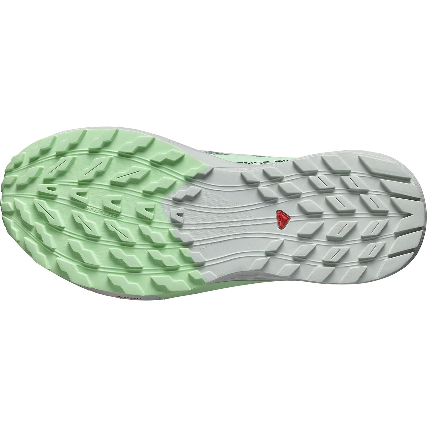 SALOMON Sense Ride, Zapatillas de Trail Running Hombre, Sense Ride 5 Lily Pad/Metal/Green Ash, 38 EU