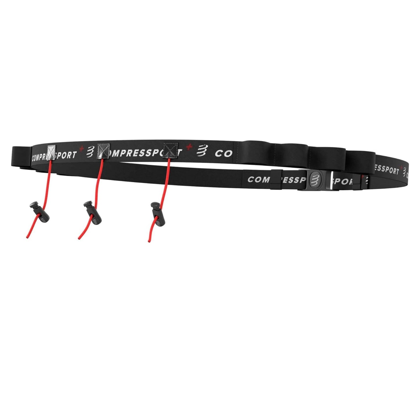 Compressport Race Belt Cinturón de Correr, Unisex-Adult, Negro, Talla Unica