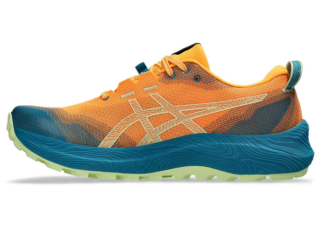 Asics Gel-Trabuco 12, Sneaker Hombre, Estadio Orange Cool Matcha, 40.5 EU