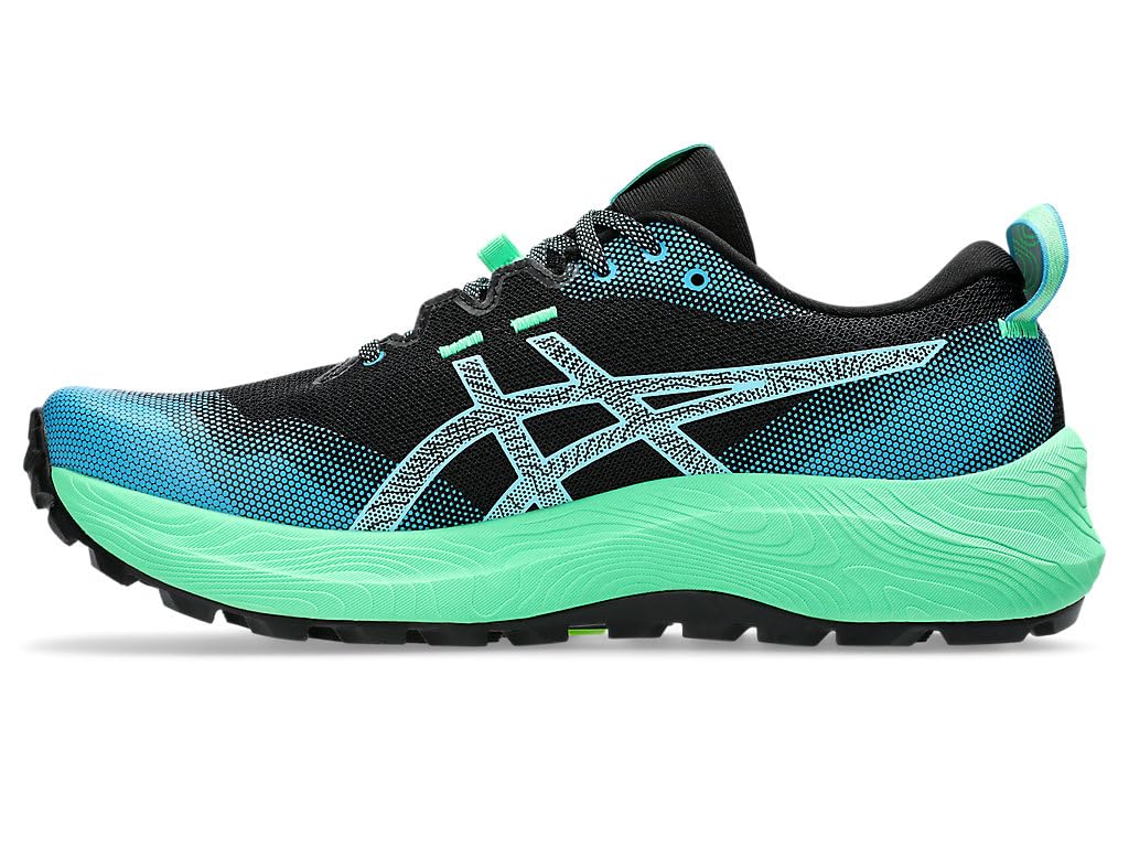 Asics Gel-Trabuco 12, Sneaker Hombre, Black Bright Cyan, 40.5 EU