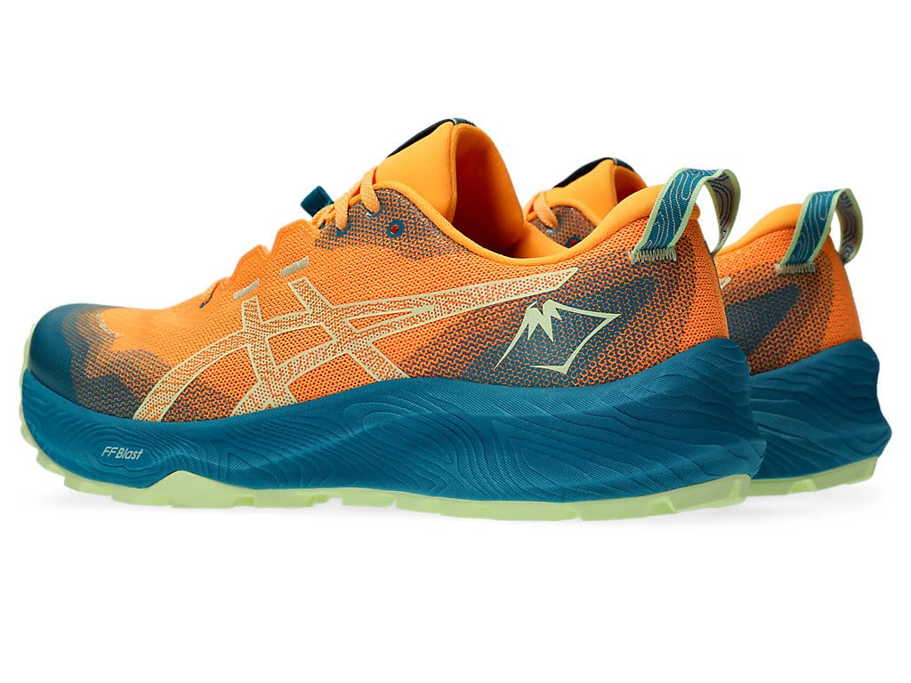 Asics Gel-Trabuco 12, Sneaker Hombre, Estadio Orange Cool Matcha, 40.5 EU