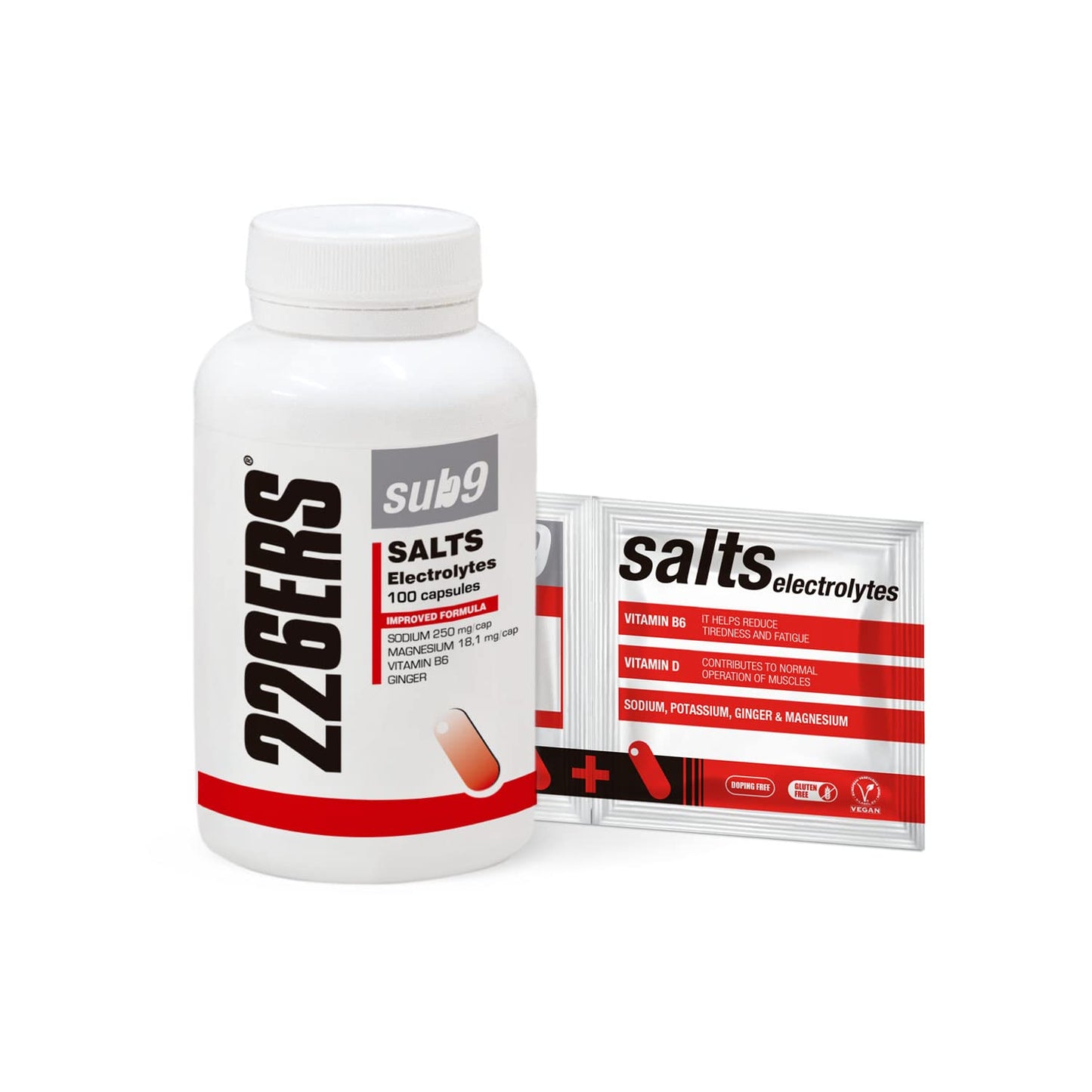 226ERS Sub9 Salts Electrolytes | Sales Minerales Con Vitaminas Y Jengibre, Electrólitos - 100 Cápsulas