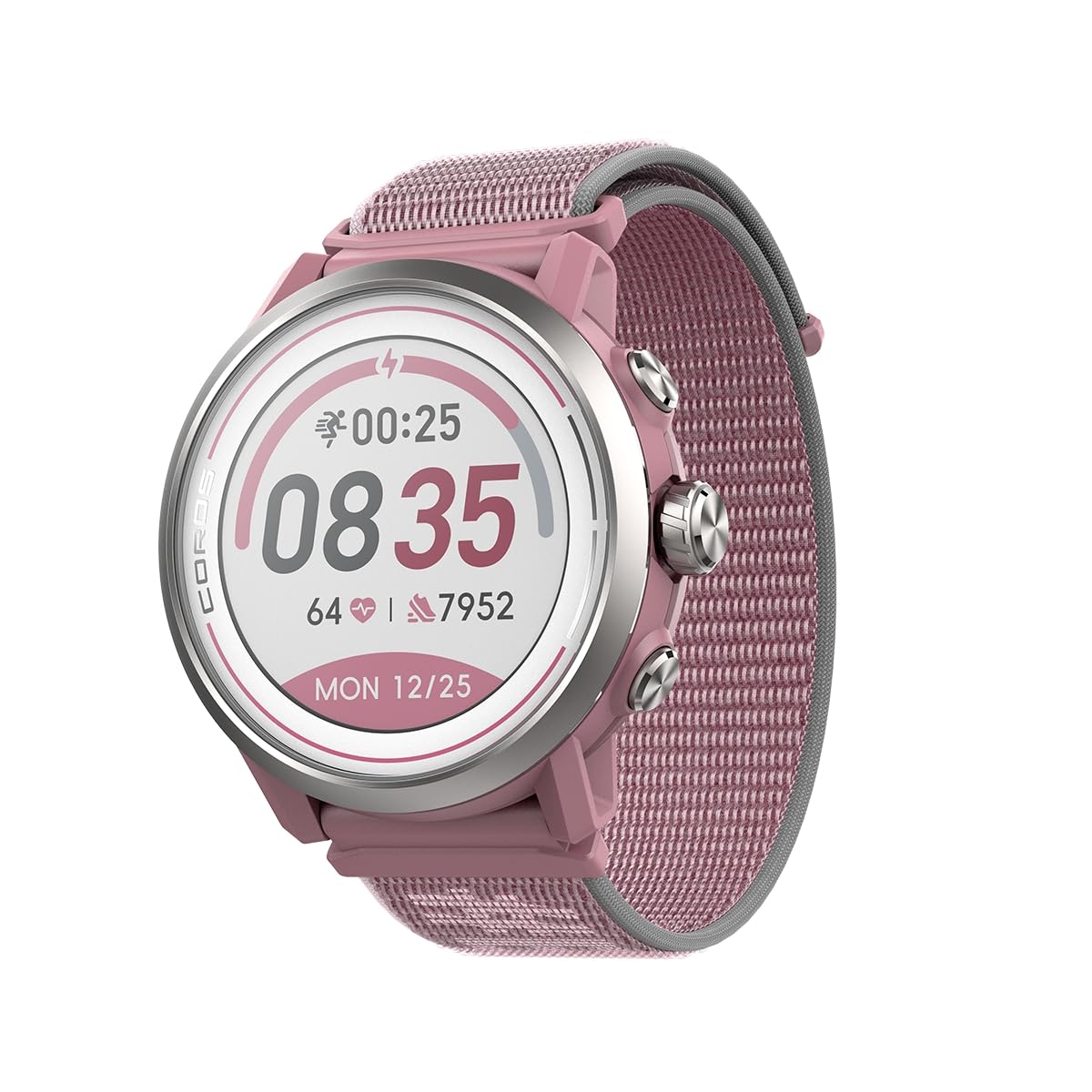 COROS Apex 2 Reloj GPS Outdoor, 1,2" Zafiro Titanio, 17 días de Batería, Navegación en muñeca, Mapas Offline, Monitor de Frecuencia Cardiaca, Medición del sueño, Carrera, Ciclismo, Escalada-Rosa