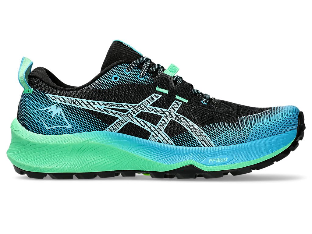 Asics Gel-Trabuco 12, Sneaker Hombre, Black Bright Cyan, 40.5 EU