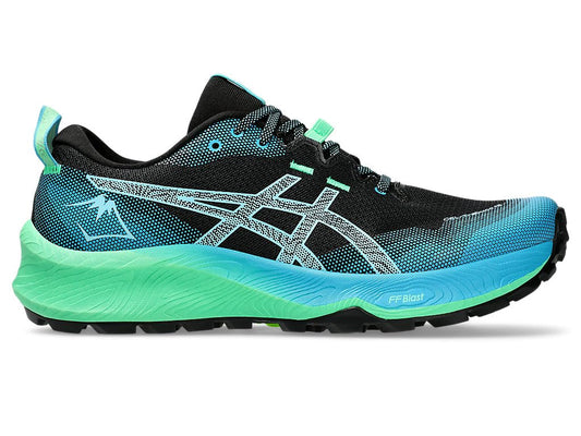 Asics Gel-Trabuco 12, Sneaker Hombre, Black Bright Cyan, 40.5 EU