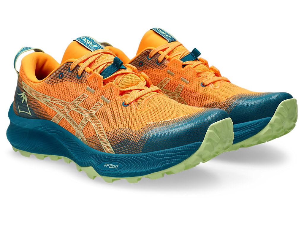 Asics Gel-Trabuco 12, Sneaker Hombre, Estadio Orange Cool Matcha, 40.5 EU