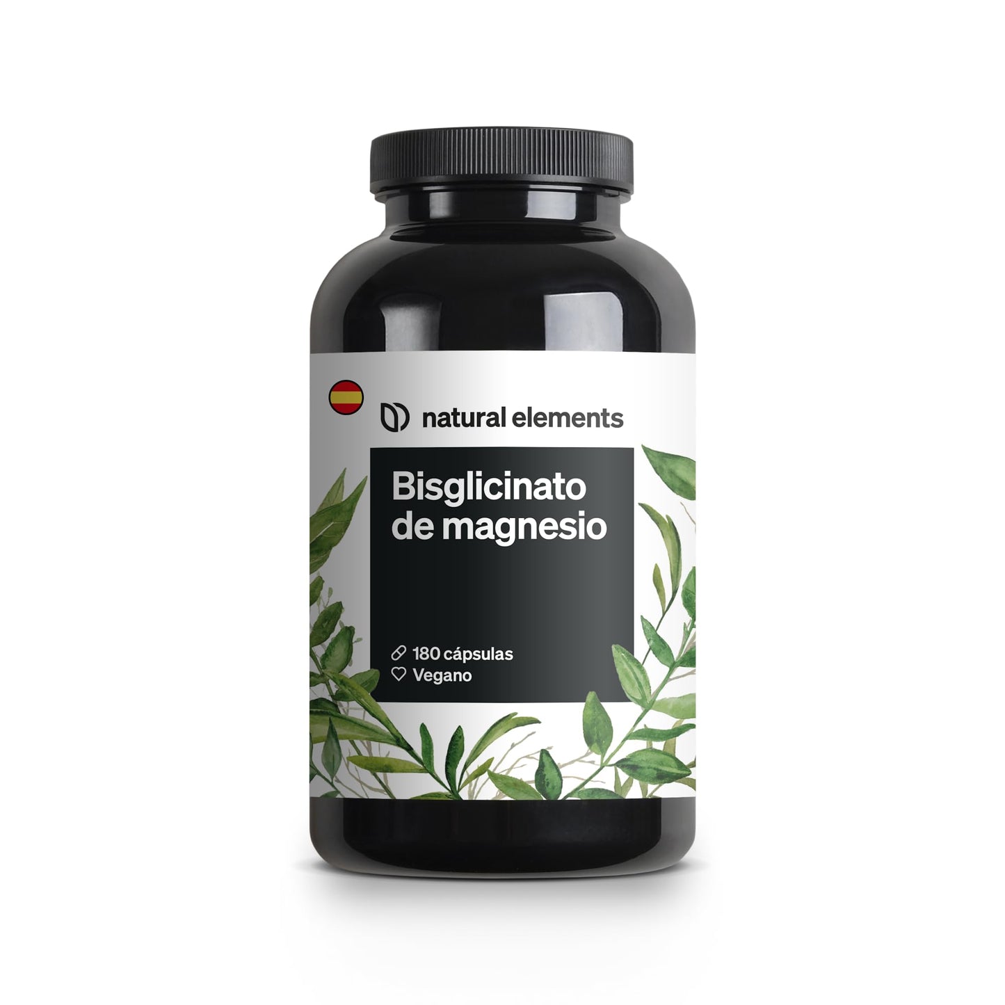 Glicinato de magnesio – 300 mg de magnesio elemental/dosis diaria – suministro para 2 meses con 180 cápsulas – magnesio quelado – inocuo para el estómago, vegano, de alta dosificación