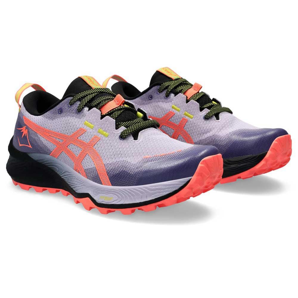 ASICS Gel-Trabuco 12, Sneaker Mujer, Faded Ash Rock/Sun Coral, 36 EU