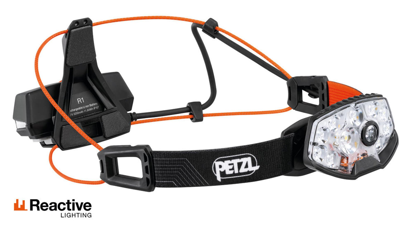 PETZL - Linterna NAO RL - Unisex, Negro, Talla Única