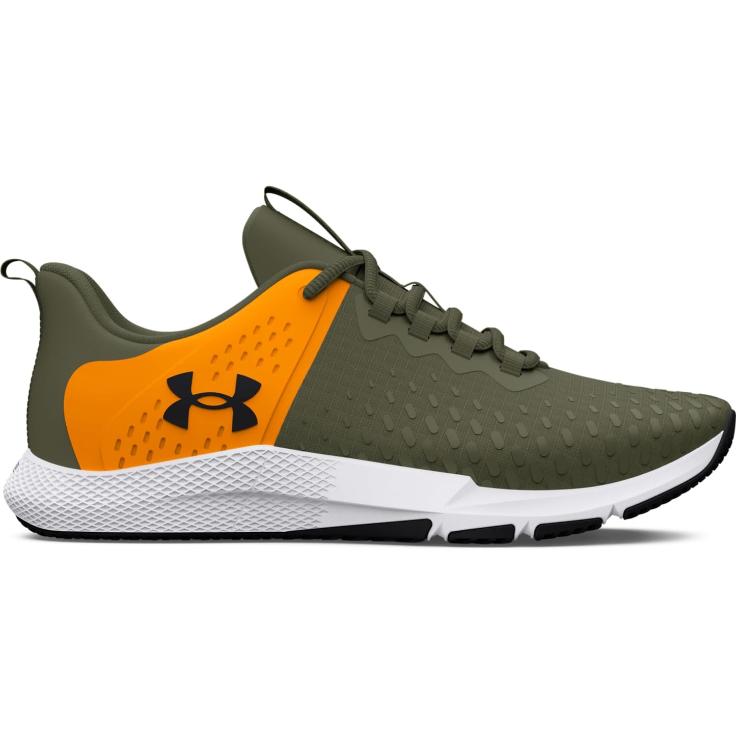 Under Armour Men's Charged Engage 2 Training Shoe Cross Trainer, (301) Marine OD Green/Formula Orange/Black, 7.5