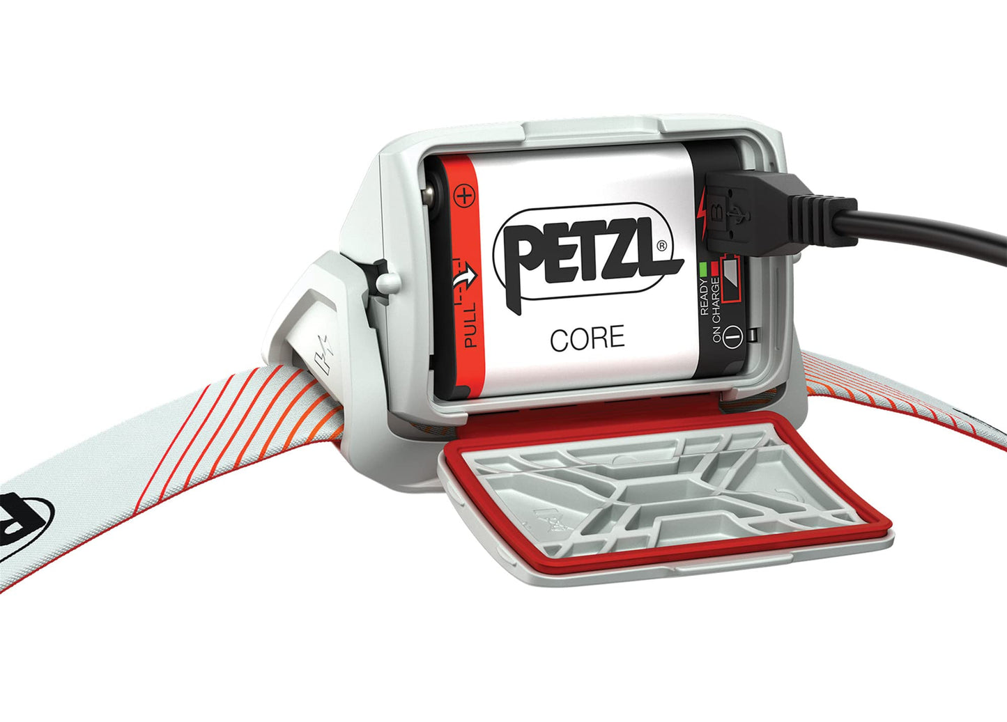 PETZL Linterna ACTIK CORE - Unisex, Rojo, Talla Única