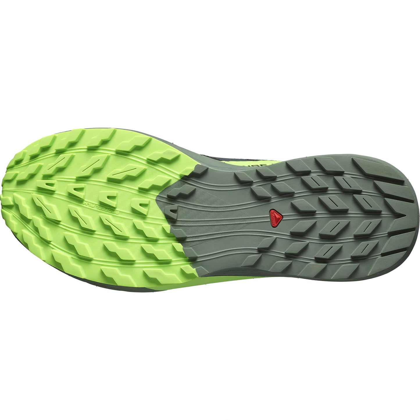 SALOMON Sense Ride, Zapatillas de Trail Running Hombre, Sense Ride 5 Black/Laurel Wreath/Green Gecko, 43 1/3 EU