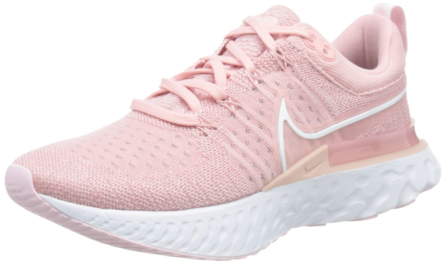 Nike W React Infinity Run FK 2, Zapatillas de Gimnasia Mujer, Champagne/Mtlc Red/Bronze, 36.5 EU