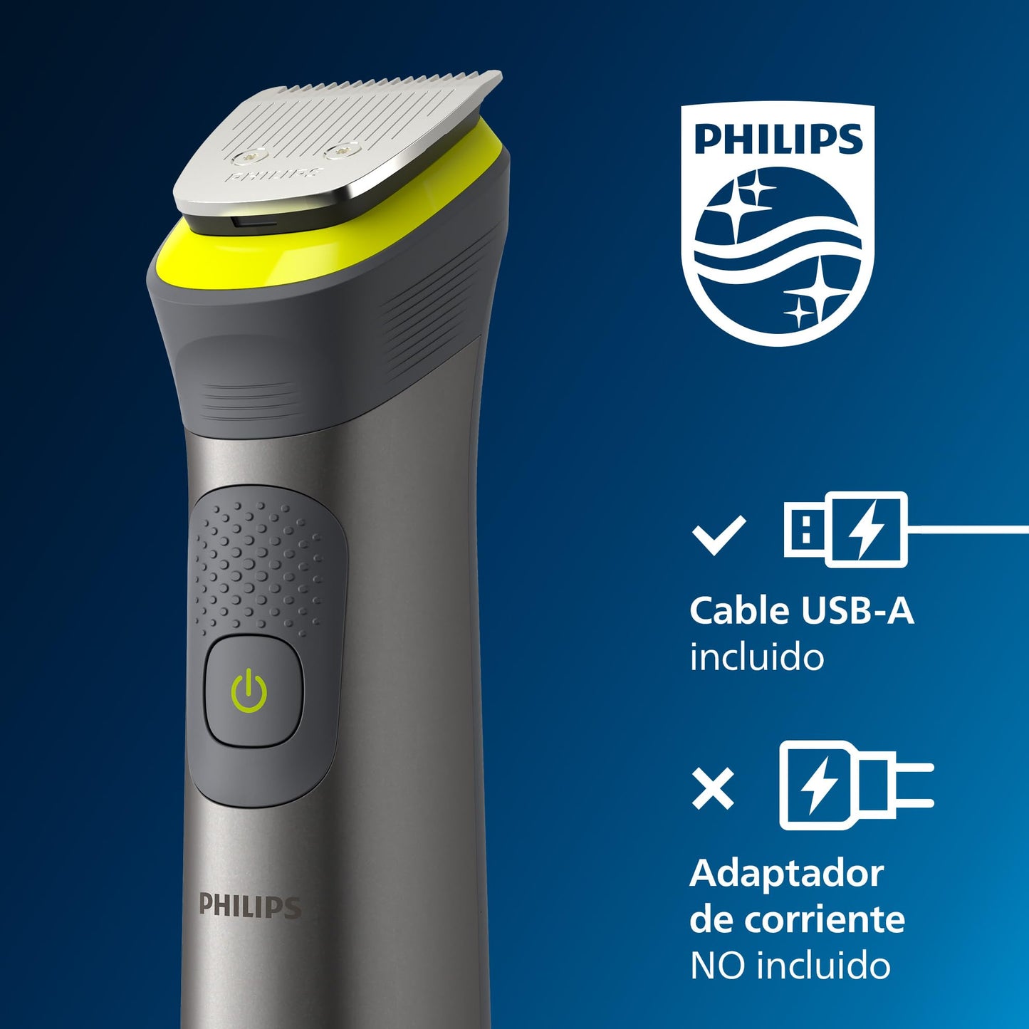 Philips Recortadora de Barba Serie 7000, Máquina Cortar Pelo, Cortapelos Hombre, Kit 14 en 1 Para Cara, Pelo, Orejas, Nariz y Cuerpo,120min de uso, En Seco y Húmedo, Recargable, Funda, MG7930/15