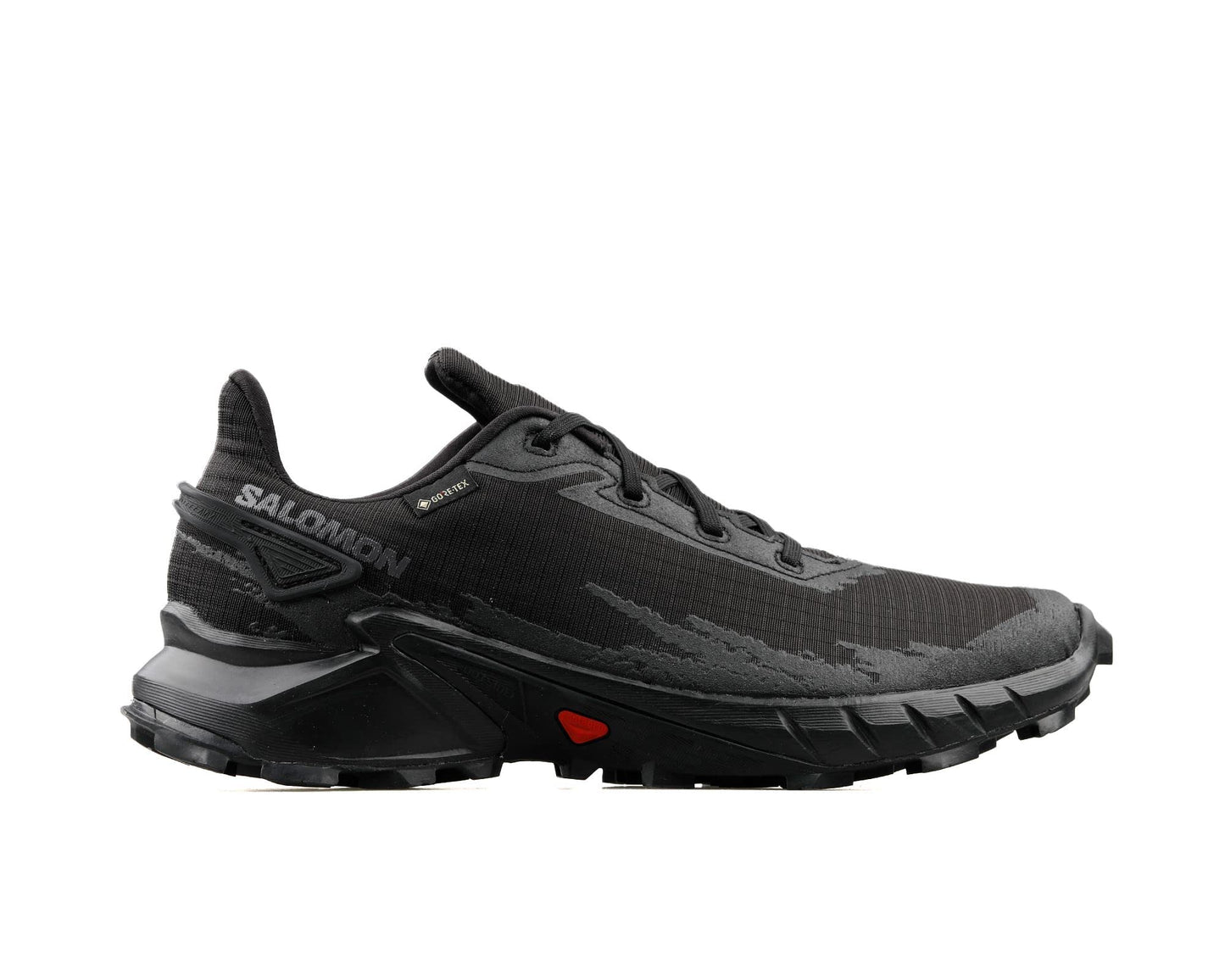 Salomon Alphacross 4 Gore-Tex Zapatillas Impermeables de Trail Running para Hombre, Agarre potente, Protección frente al agua y el clima, Comodidad duradera, Black, 46