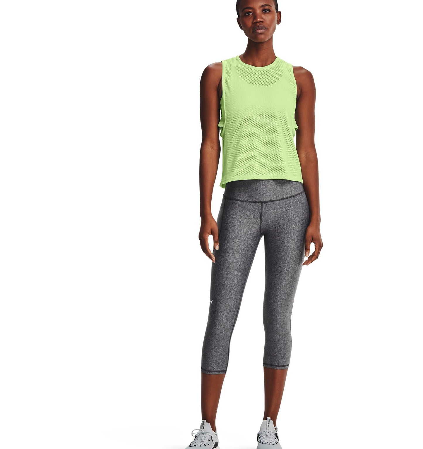 Under Armour HeatGear Capri de cintura alta con bolsillos para mujer