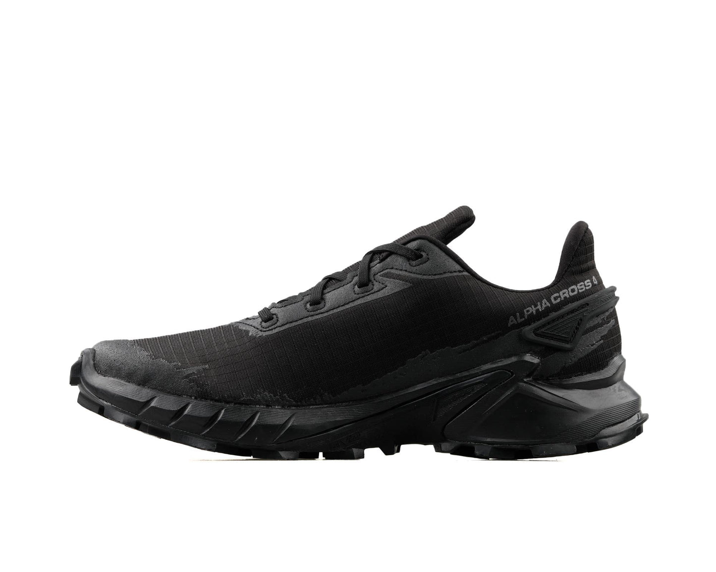 Salomon Alphacross 4 Gore-Tex Zapatillas Impermeables de Trail Running para Hombre, Agarre potente, Protección frente al agua y el clima, Comodidad duradera, Black, 46