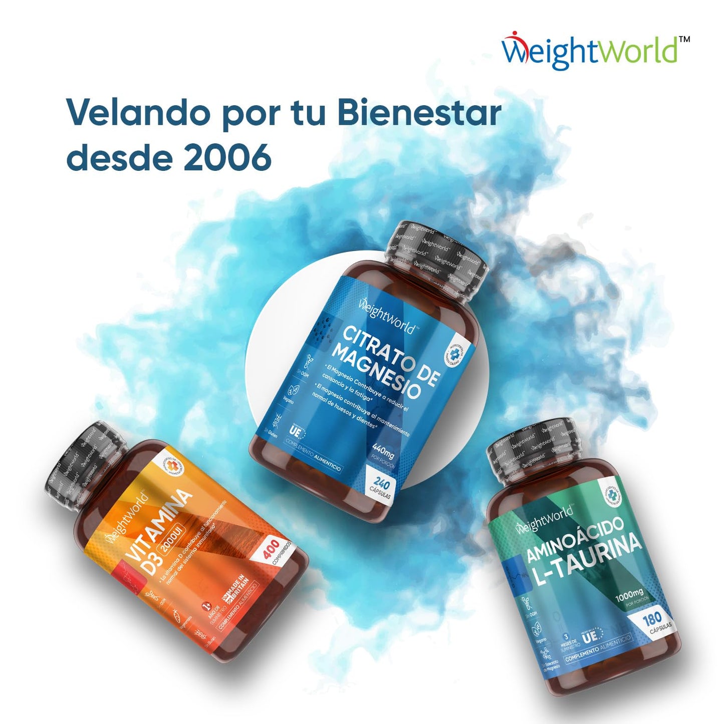 Citrato de Magnesio 1480mg, 240 Cápsulas Veganas - 440mg de Magnesio Puro de Alta Biodisponibilidad, 4 Meses de Suministro, Reduce Cansancio y Fatiga, Equilibra los Electrolitos, Suplemento Deportivo.