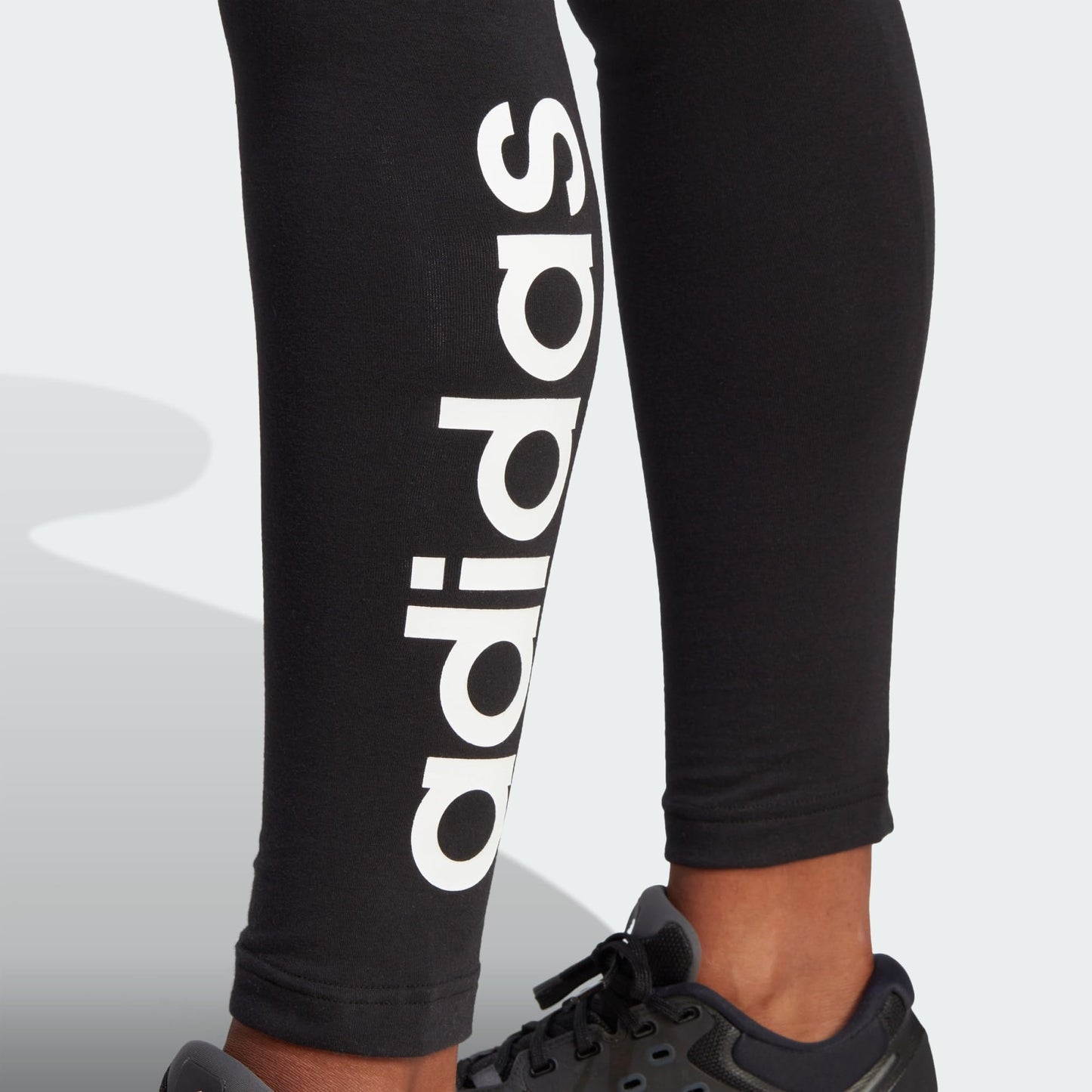 adidas Essentials High-waisted Logo Leggings Mujer, Black/White, XXS Alto