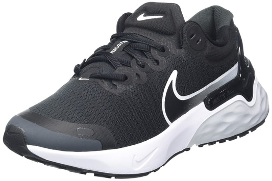 NIKE Renew Run 3, Zapatillas Mujer, Black White Pure Platinum Dk Smoke Grey, 38.5 EU