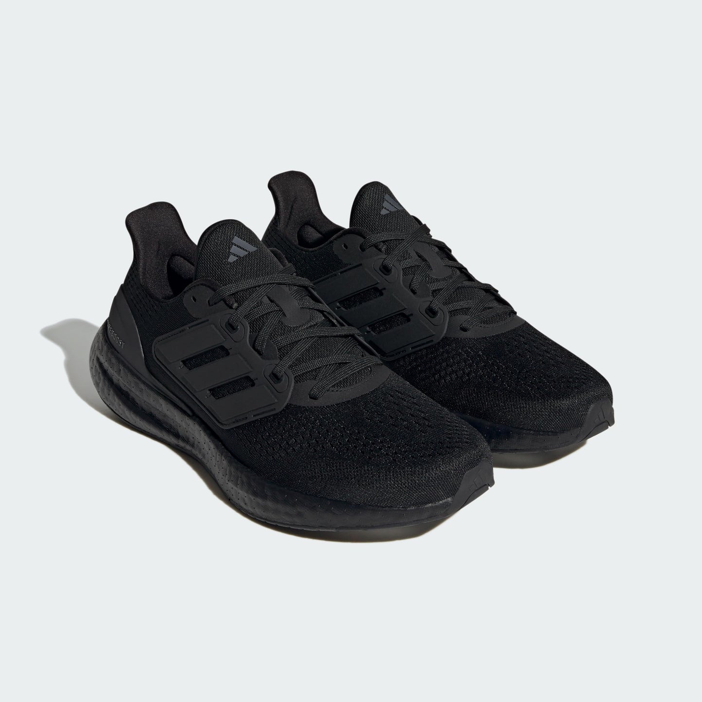 adidas Pureboost 23 Shoes, Low Hombre, Core Black/Core Black/Carbon, 42 EU