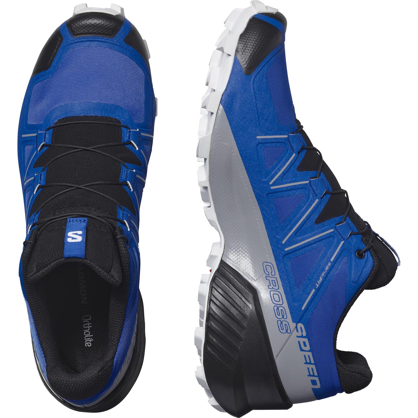 SALOMON Speedcross, Zapatillas de Trail Running, Hombre, Lapis Blue Black White, 42 2/3 EU