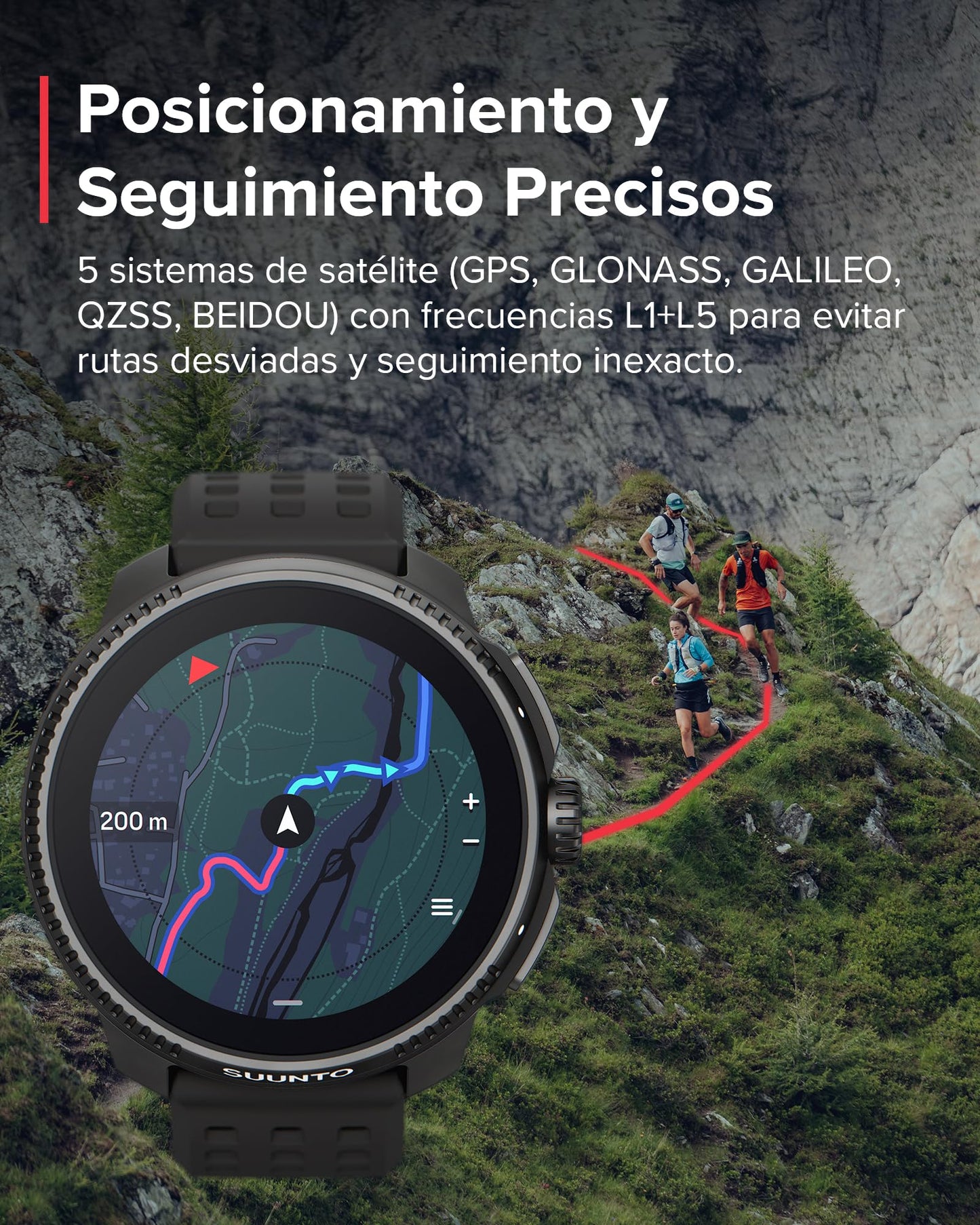 SUUNTO Race Reloj Deportivo - Smartwatch Exteriores, Pantalla AMOLED Brillante De 1,43" Con Cristal De Zafiro, Corona Cómoda y Botones De Control, GPS De Doble Frecuencia, Larga Duración De La Batería