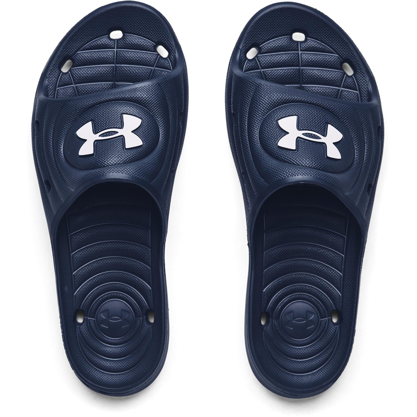 Under Armour Ua M Locker Iv Sl, Sandalia Slide Hombre, Academy/Academy/White, 45 EU