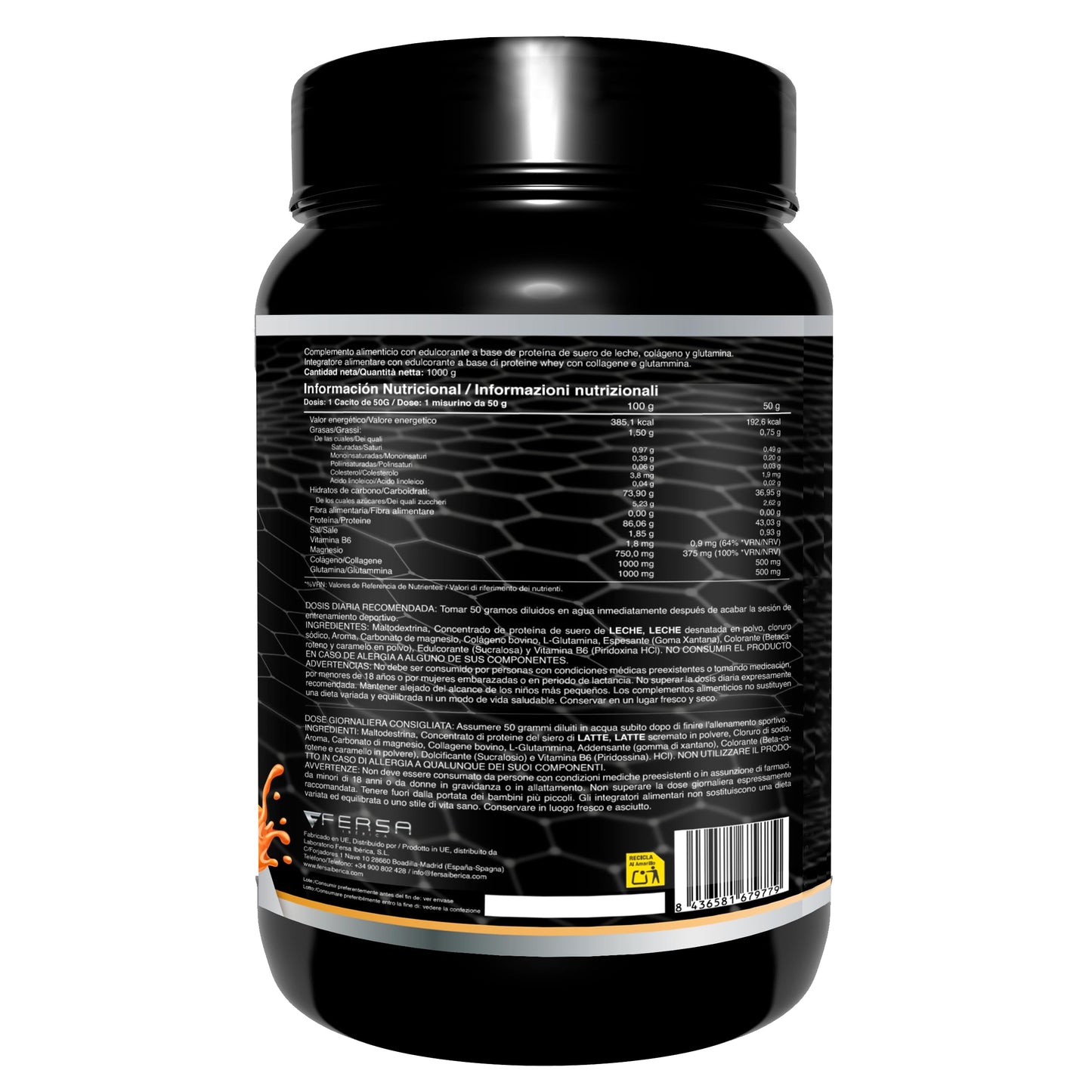 Healthy Fusion Whey Protein | Proteína Whey pura con Colágeno + Magnesio | Mejora tus entrenamientos | Protege y aumenta la masa muscular | 1000g de proteína