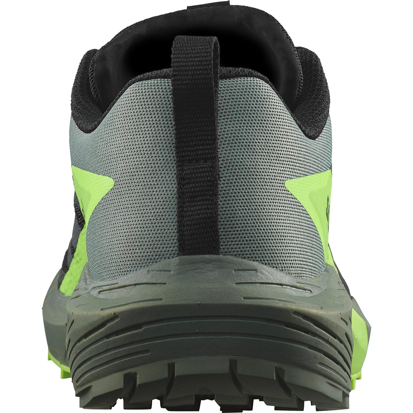 SALOMON Sense Ride, Zapatillas de Trail Running Hombre, Sense Ride 5 Black/Laurel Wreath/Green Gecko, 43 1/3 EU