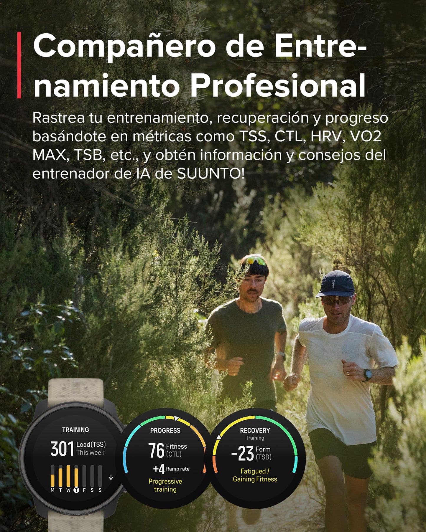 Suunto Race S Reloj Correr con Pantalla Táctil AMOLED, Reloj Deportivo GPS de Doble Frecuencia, Seguimiento de HRV y Sueño, Plan de Entrenamiento Basado en IA, Mapas Offline Gratuitos