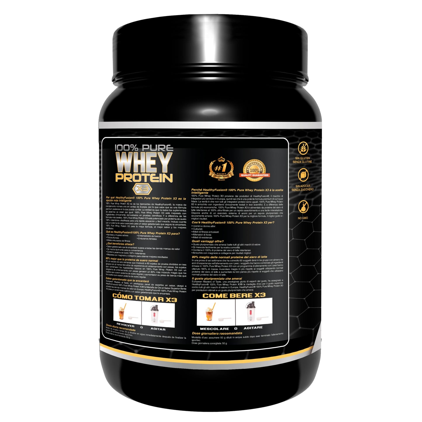 Healthy Fusion Whey Protein | Proteína Whey pura con Colágeno + Magnesio | Mejora tus entrenamientos | Protege y aumenta la masa muscular | 1000g de proteína