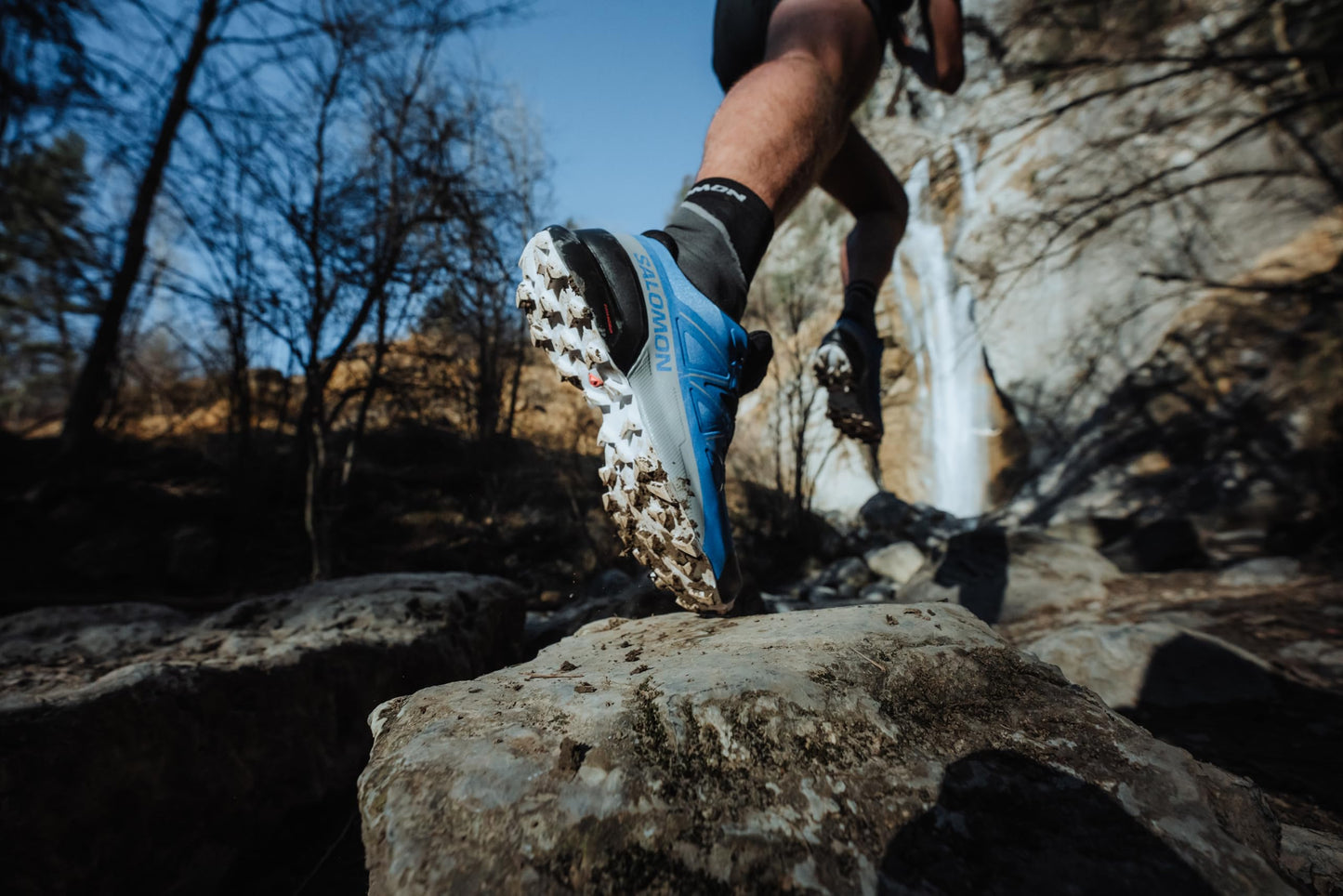 SALOMON Speedcross, Zapatillas de Trail Running, Hombre, Lapis Blue Black White, 42 2/3 EU