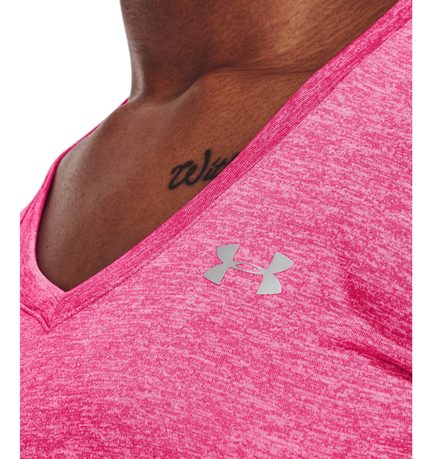 Under Armour Tech Ssv - Twist Camiseta, Rosa, XS Mujer