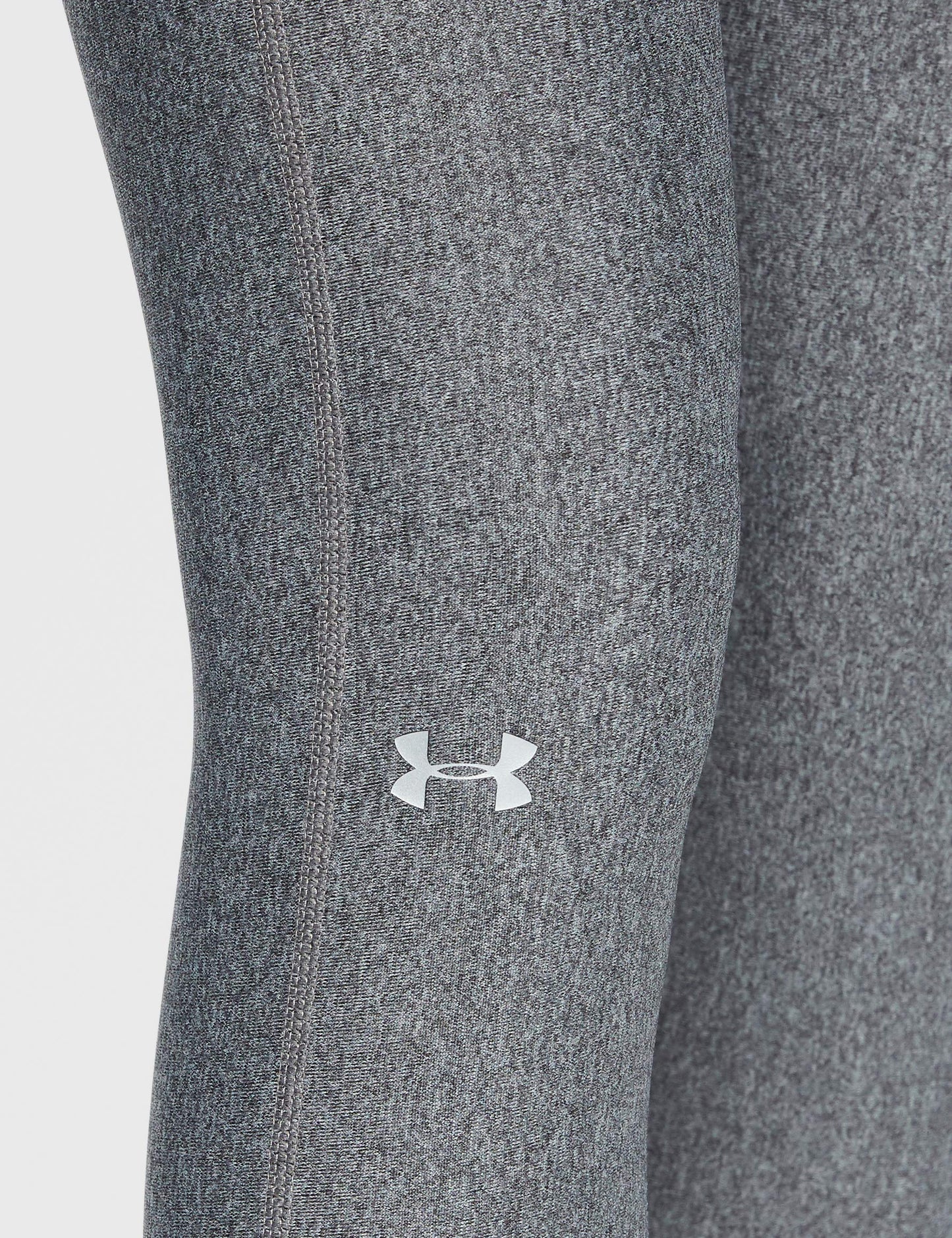 Under Armour - Mallas HeatGear Armour para mujer, X-Small Alto, Charcoal Light Heather/ Metallic Silver